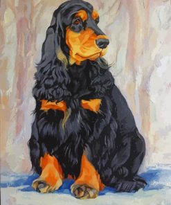 Cute American Cocker Spaniel paint by number
