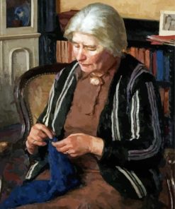 Cute Grandmother paint by number