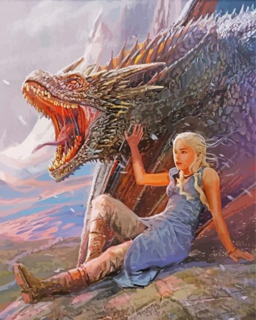 Daenerys And Drogon paint by number