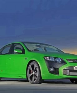 Green Ford FPV F6 paint by number