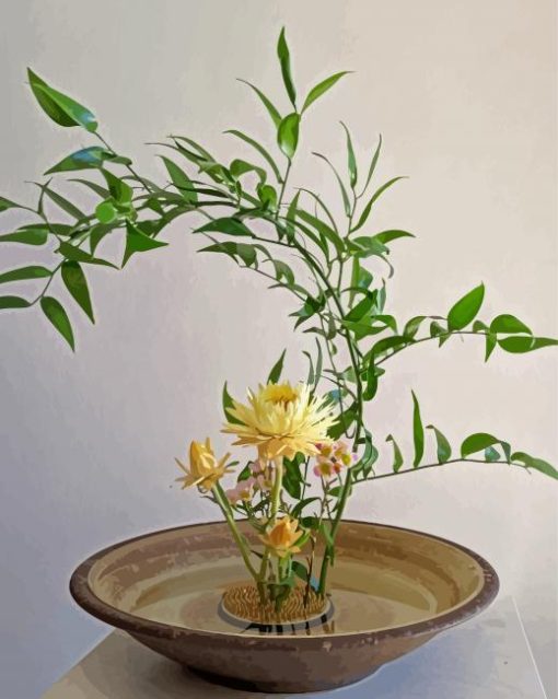 Ikebana Flower Paint by number