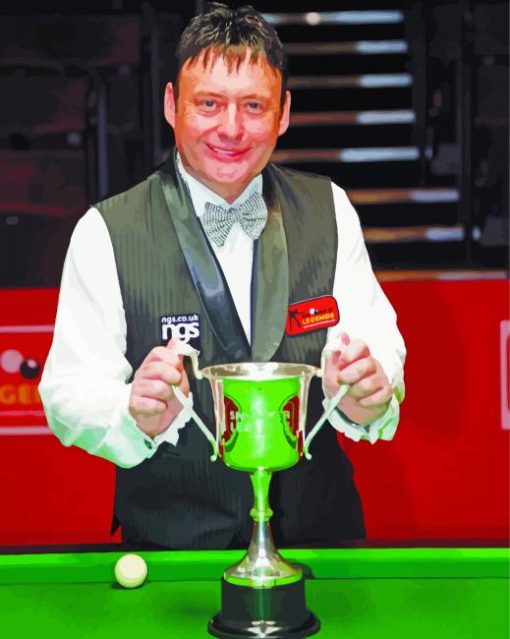 Jimmy White Snooker paint by number