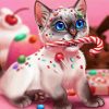 Kitten And Candy paint by number