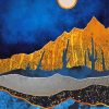 Midnight Moon Desert Art paint by number