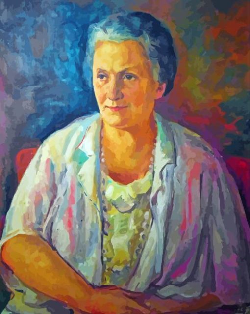 Portrait Maria Montessori Art paint by number