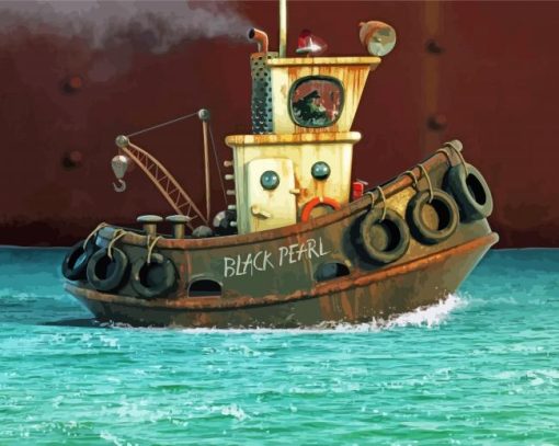 Rusty Black Pearl Paint by number