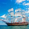 Tall Ship Sailing paint by number