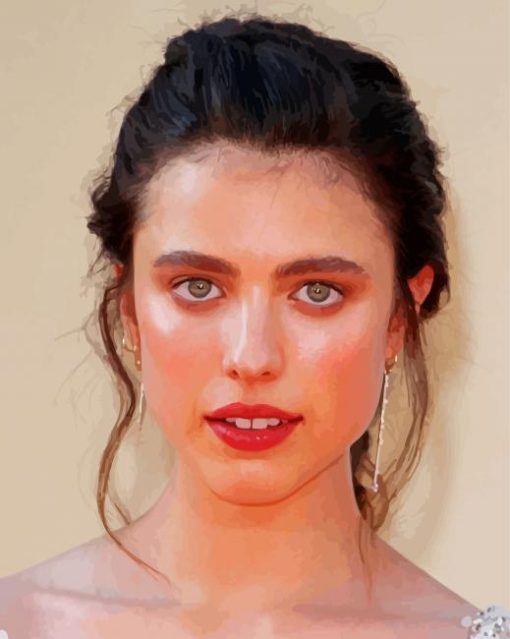 The American Actress Margaret Qualley paint by number