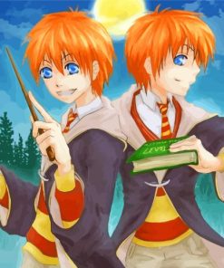 The Brothers Weasley Twins Art paint by number