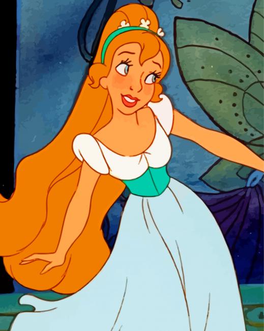 Thumbelina Character - Paint By Number - NumPaints - Paint by numbers