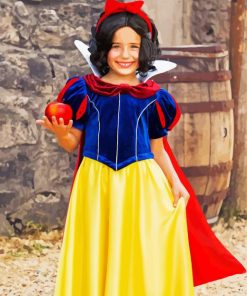 Toddler Disney Snow White Costume paint by number