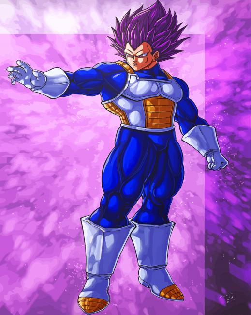 Ultra Ego Vegeta Character paint by number
