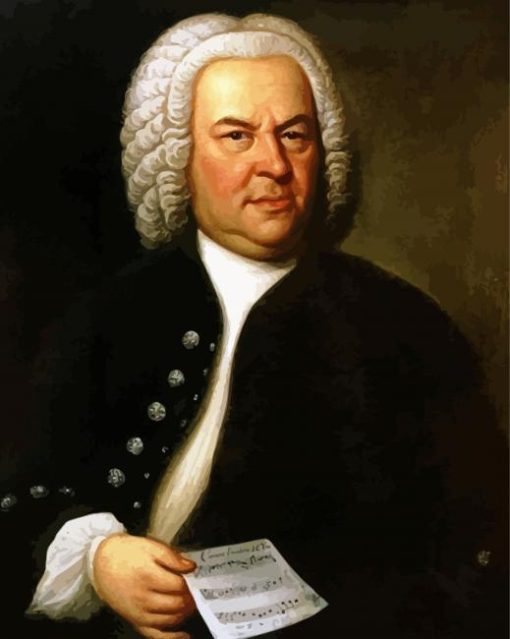 Vintage Johann Sebastian Bach paint by number