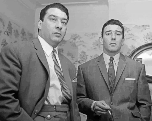 Vintage Ronnie And Reggie kray paint by number