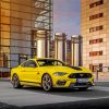 Yellow Mach 1 Mustang paint by number