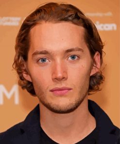 Actor Toby Regbo paint by number