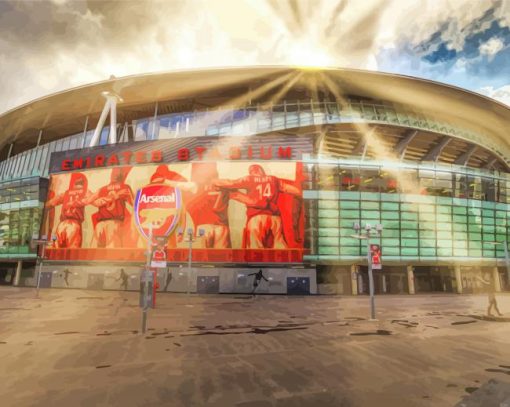 Arsenal Emirates Stadium paint by number