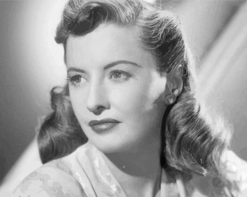 Barbara Stanwyck Actress paint by number