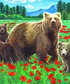 Bear Family paint by number