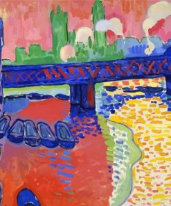 Charing Cross Bridge By Andre Derain paint by number