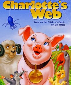 Charlottes Web Animation paint by number