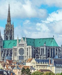 Chartres Cathedral paint by number