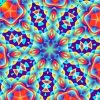 Colorful Flower Kaleidoscope paint by number
