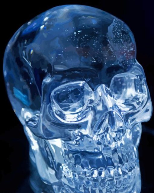 Crystal Skull paint by number