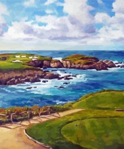 Cypress Point Landscape paint by number