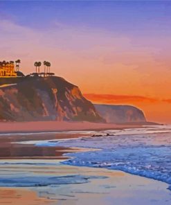 Dana Point California Beach paint by number