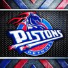 Detroit Pistons Logo paint by number