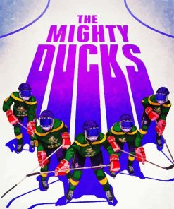 Disney The Mighty Ducks Poster paint by number
