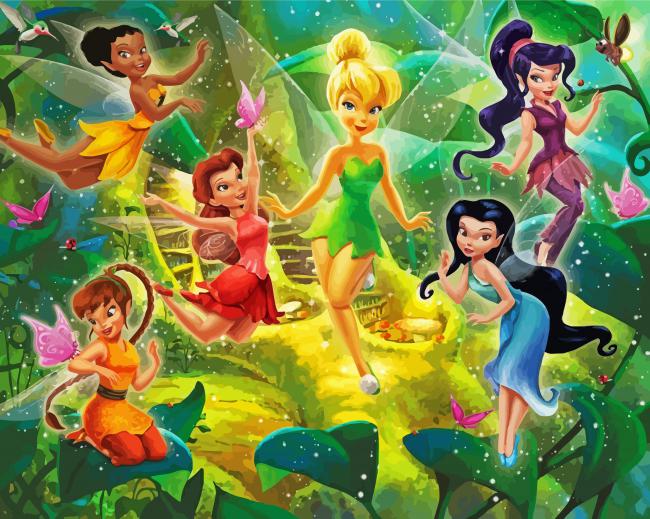 Disney Tinkerbell Fairies paint by number