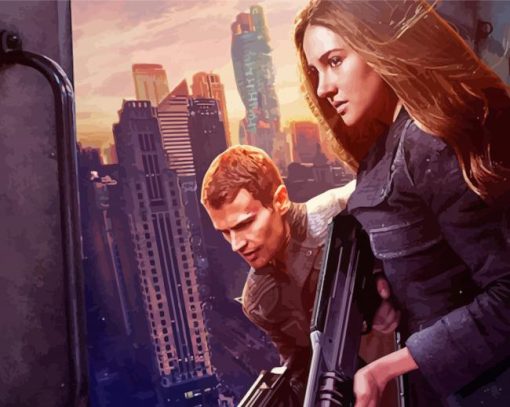 Divergent Beatrice And Tobias Paint by number