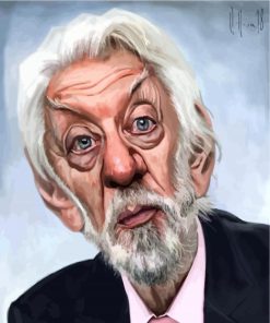 Donald Sutherland Caricature paint by number