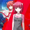 Elfen Lied Character paint by number