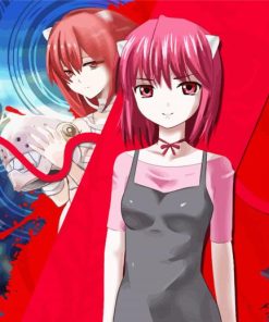 Elfen Lied Character paint by number