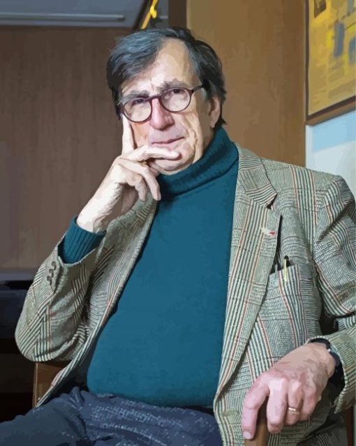 French Philosopher Bruno Latour paint by number