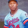 Kirby Puckett Baseballer paint by number