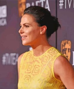 Lana Parrilla Side Profile paint by number