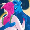Lore Olympus Hades And Persephone Dancing paint by number