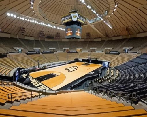 Mackey Arena Basketball paint by number