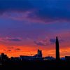 Manchester Skyline Silhouette paint by number