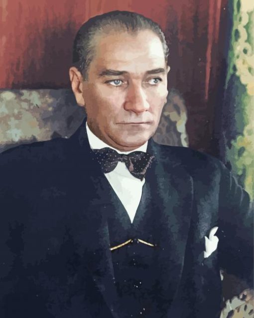 Mustafa Ataturk paint by number