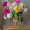 Pastel Flowers In Vase Still Life paint by number