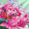Peonies And Butterflies Artwork paint by number