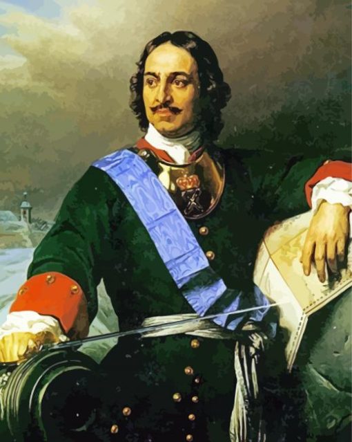 Peter The Great By Paul Delaroche paint by number