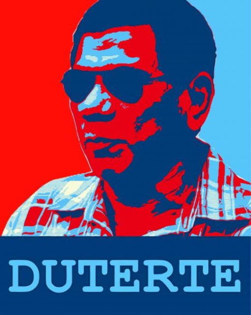 President Philippine Rodrigo Duterte Art paint by number