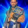 Professional Wrestler Roman Reigns paint by number