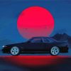 Red Moon Skyline R32 Car paint by number